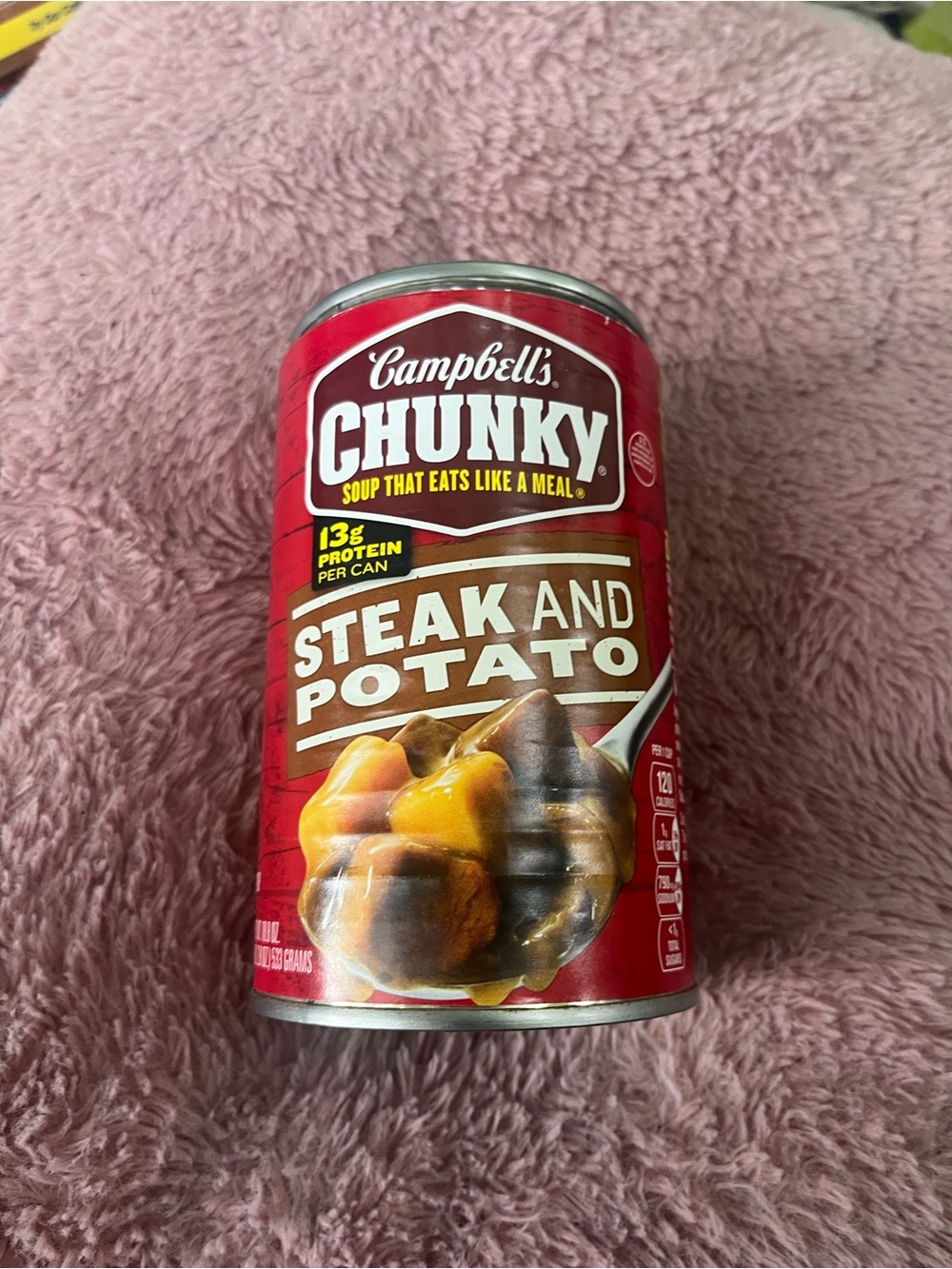 Campbells chunky steak and potato